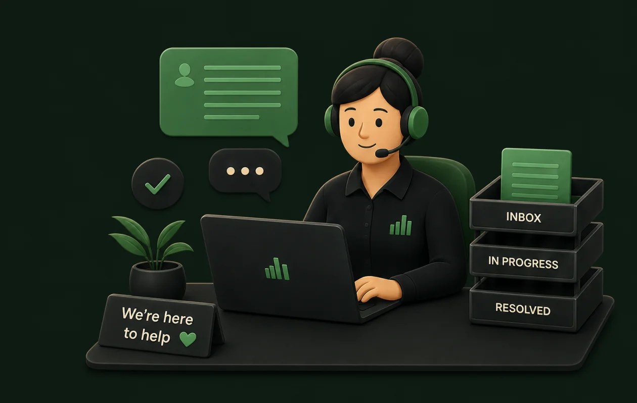 BitStat support team member answering requests